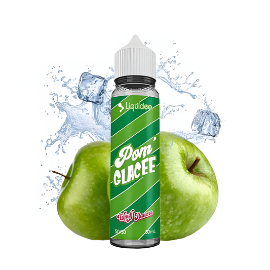 Flacon E-liquide Pom Glacée Wpuff Flavors 50ML Liquideo