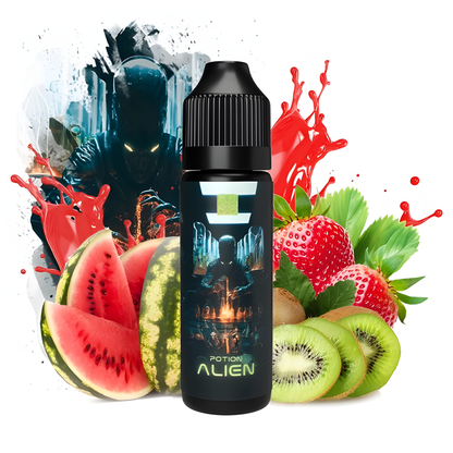 E-Liquide Potion Alien Pastèque Fraise Kiwi 50ML Tribal Force sans nicotine