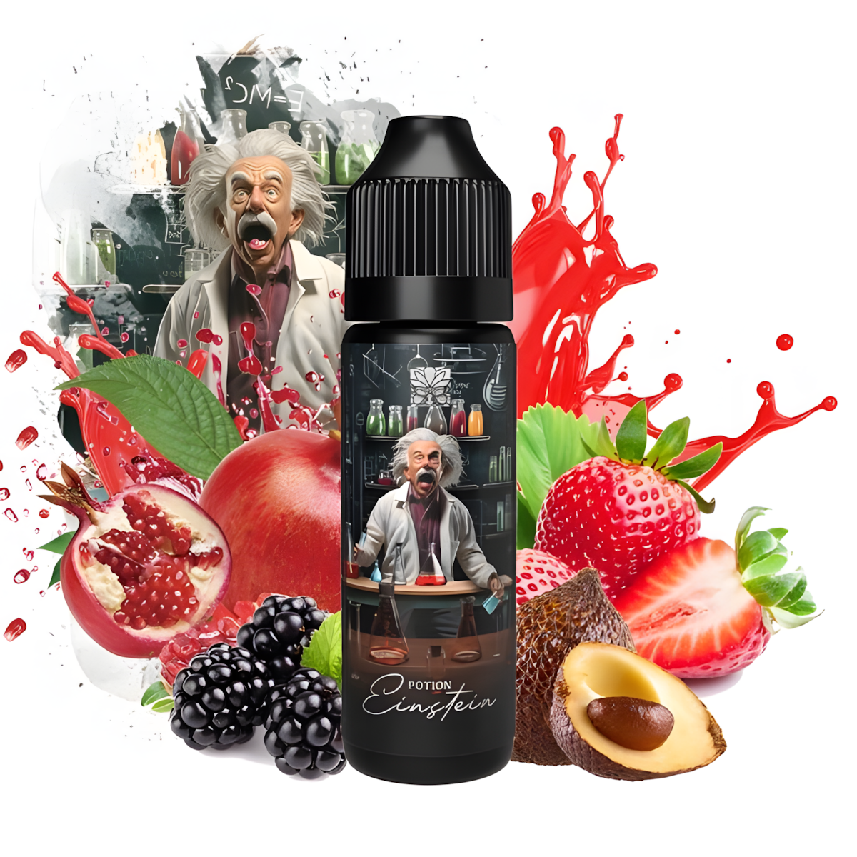 E-Liquide Einstein Tribal Potion Fraise Grenade Fruit du Serpent 50ML Tribal Force sans nicotine