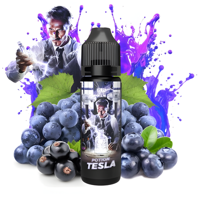 E-liquide Tesla 50ml Tribal Force saveur cerise noire et raisin frais