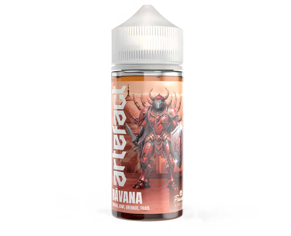 Flacon E-liquide Ravana Artefact Lips 100ml Fraise Grenade Frais