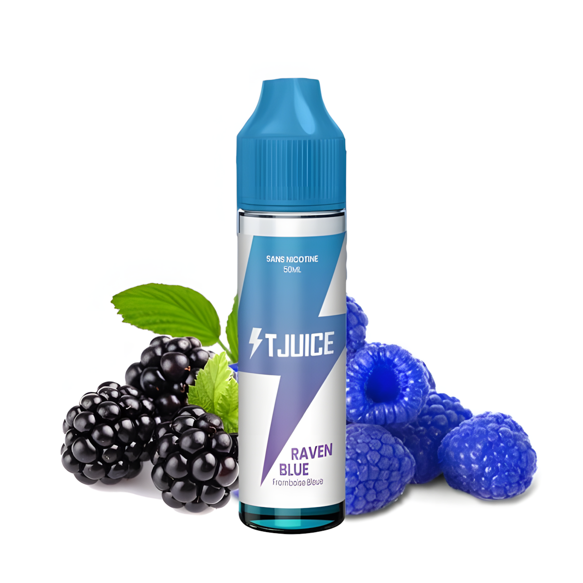e liquide raven blue t juice 50ml framboise bleue mûre bonbon