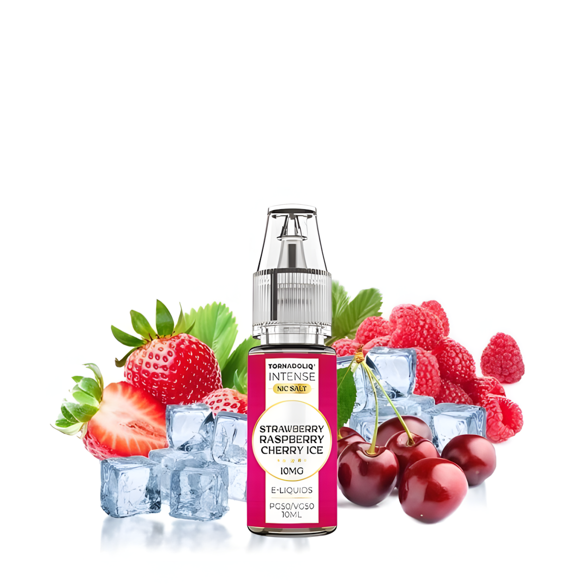 E-Liquide Puff 10ML TornadoLiq Fraise Framboise Cerise Givrée