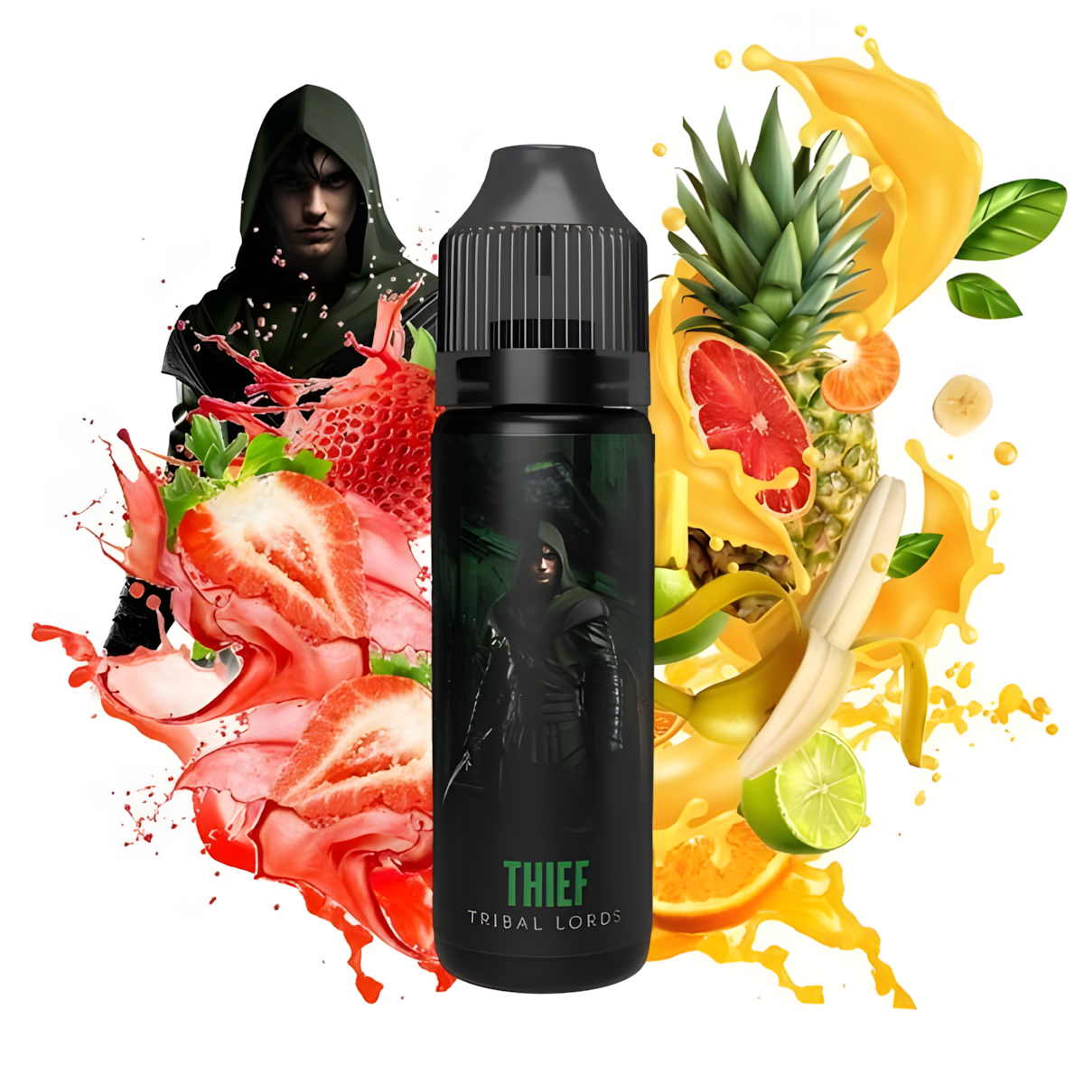 E-Liquide Thief Tribal Lords Fruits Tropicaux et Fraise 50ML Tribal Force sans nicotine