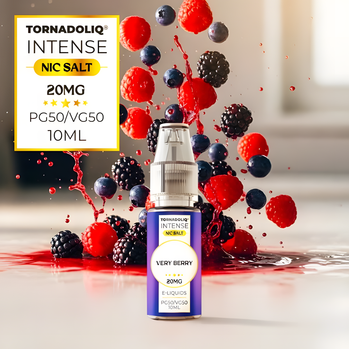 Flacon e-liquide 10ML TornadoLiq Baies Sauvages